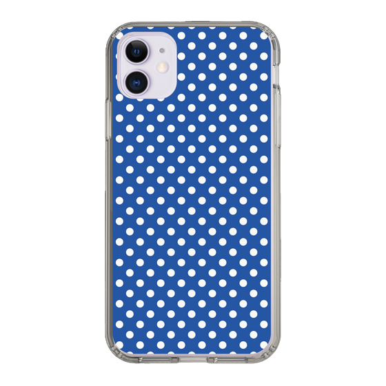 スリムプロテクションケース［ Small Dot - Blue ］