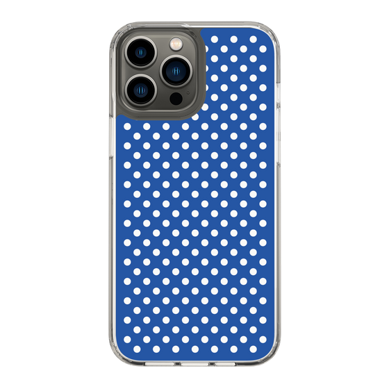 スリムプロテクションケース［ Small Dot - Blue ］