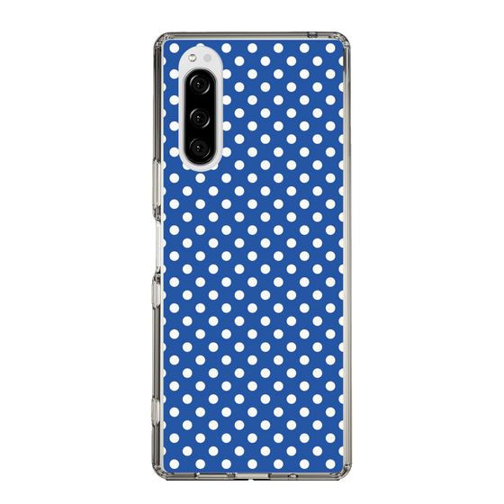 スリムプロテクションケース［ Small Dot - Blue ］
