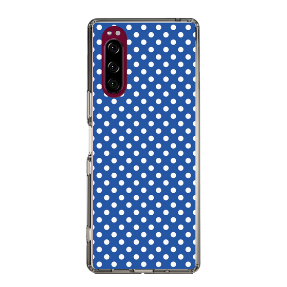 スリムプロテクションケース［ Small Dot - Blue ］