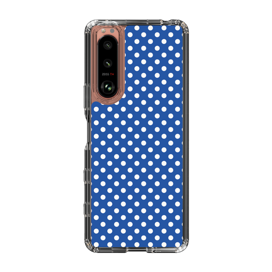 スリムプロテクションケース［ Small Dot - Blue ］