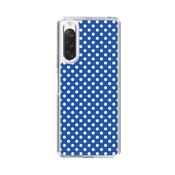 スリムプロテクションケース［ Small Dot - Blue ］