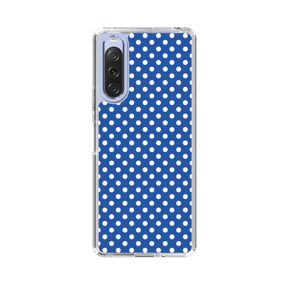 スリムプロテクションケース［ Small Dot - Blue ］