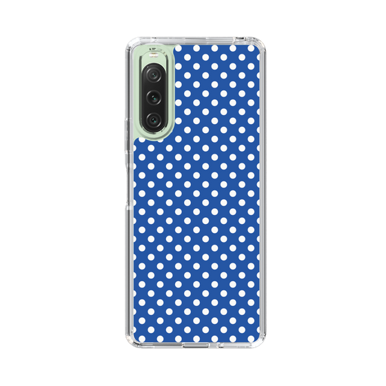 スリムプロテクションケース［ Small Dot - Blue ］