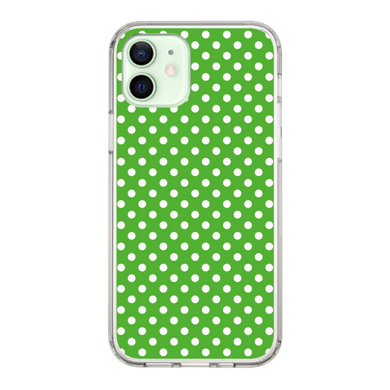 スリムプロテクションケース［ Small Dot - Green ］