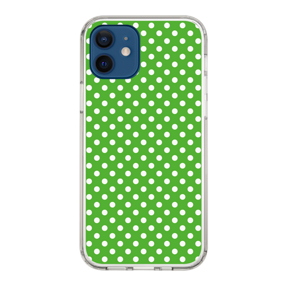 スリムプロテクションケース［ Small Dot - Green ］