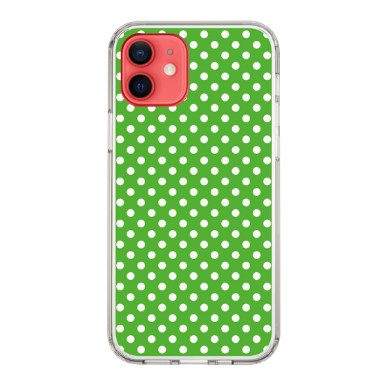 スリムプロテクションケース［ Small Dot - Green ］