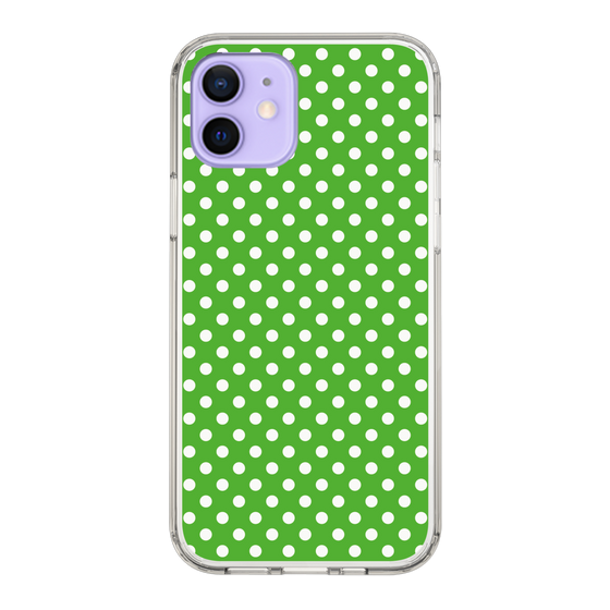 スリムプロテクションケース［ Small Dot - Green ］