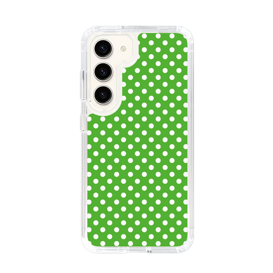 スリムプロテクションケース［ Small Dot - Green ］