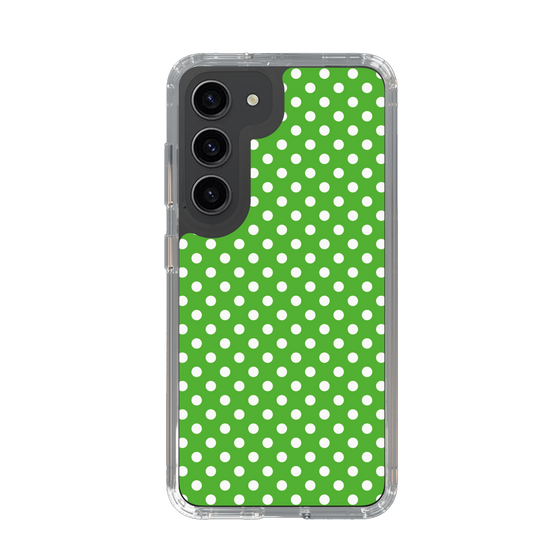 スリムプロテクションケース［ Small Dot - Green ］