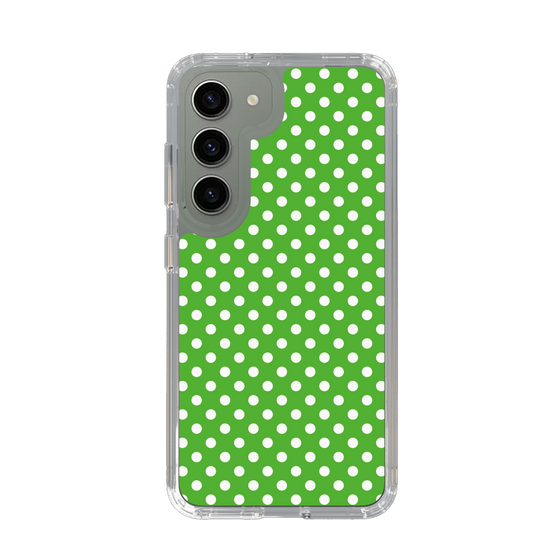 スリムプロテクションケース［ Small Dot - Green ］
