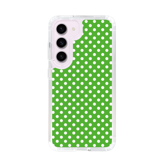 スリムプロテクションケース［ Small Dot - Green ］