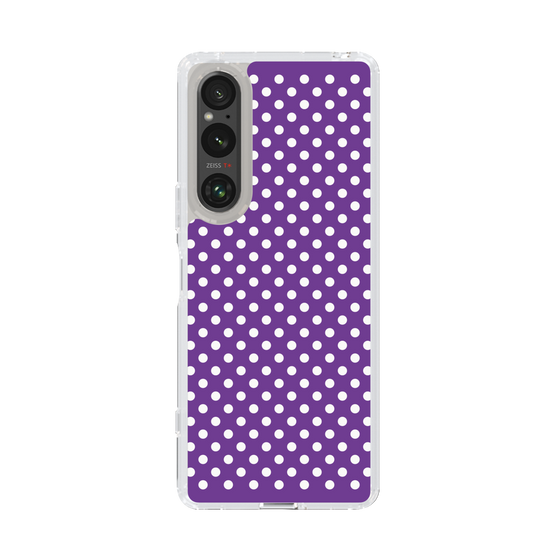 スリムプロテクションケース［ Small Dot - Purple ］