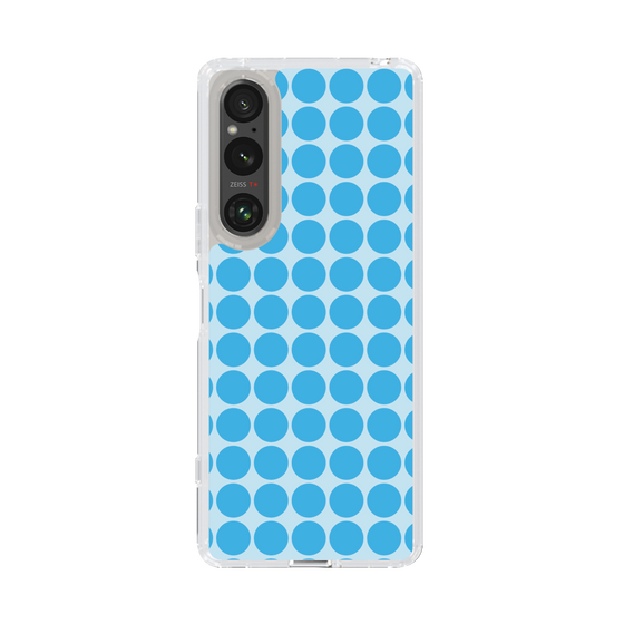 スリムプロテクションケース［ Big Dot - Blue ］