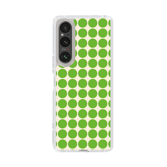 スリムプロテクションケース［ Big Dot - Green ］