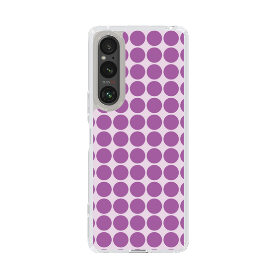 スリムプロテクションケース［ Big Dot - Purple ］