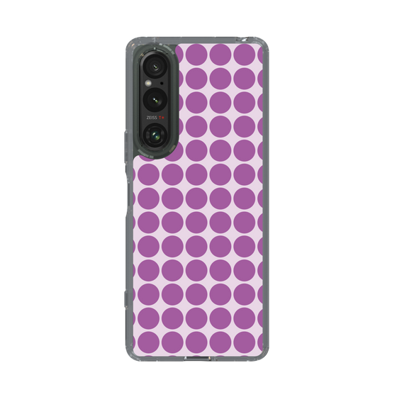 スリムプロテクションケース［ Big Dot - Purple ］