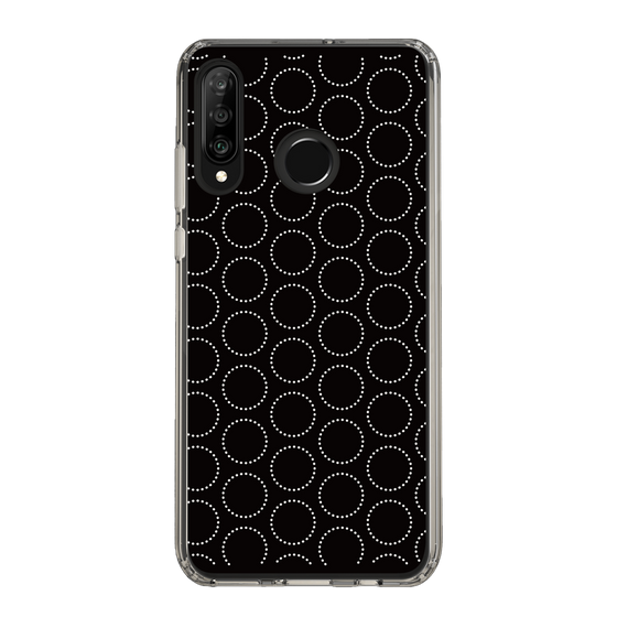 スリムプロテクションケース［ Dot Circle - Black ］