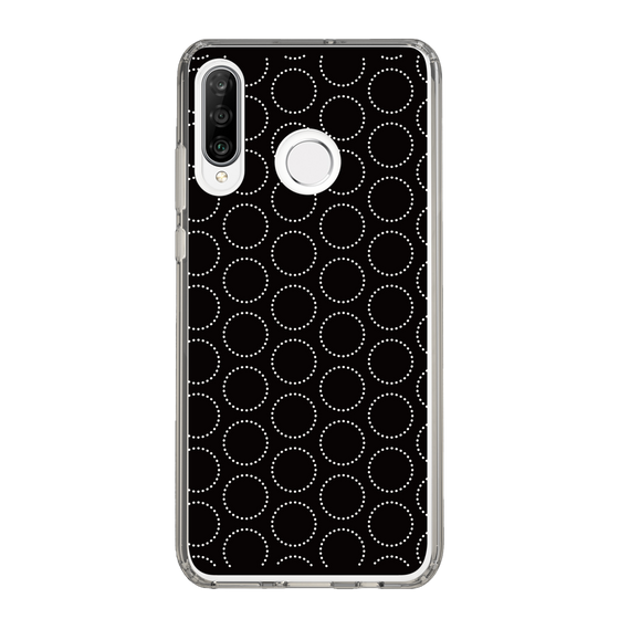 スリムプロテクションケース［ Dot Circle - Black ］