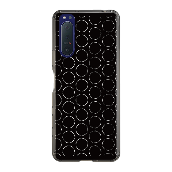スリムプロテクションケース［ Dot Circle - Black ］