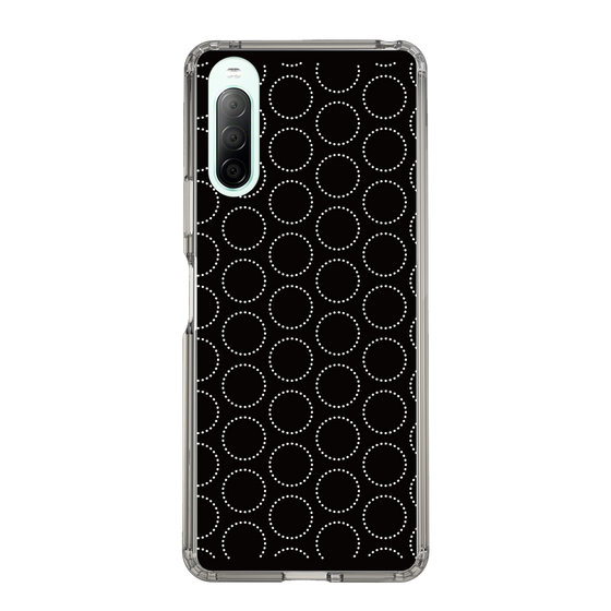 スリムプロテクションケース［ Dot Circle - Black ］