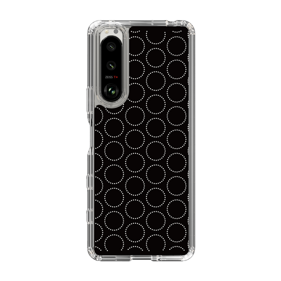 スリムプロテクションケース［ Dot Circle - Black ］