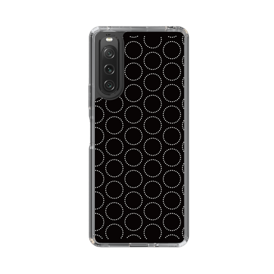 スリムプロテクションケース［ Dot Circle - Black ］