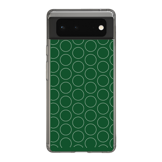 スリムプロテクションケース［ Dot Circle - Green ］