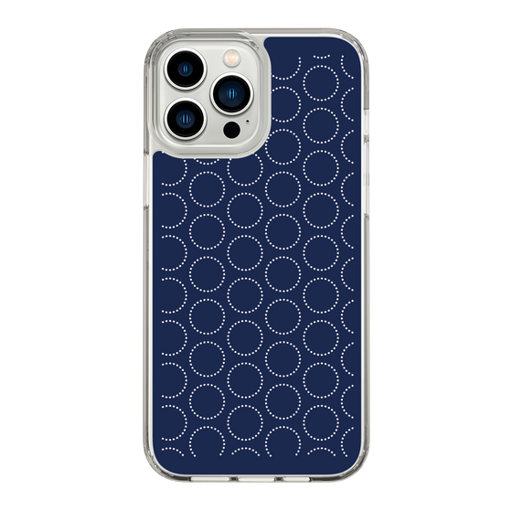スリムプロテクションケース［ Dot Circle - Navy ］