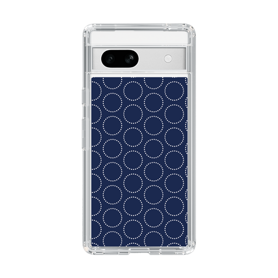 スリムプロテクションケース［ Dot Circle - Navy ］