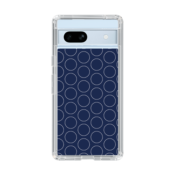 スリムプロテクションケース［ Dot Circle - Navy ］