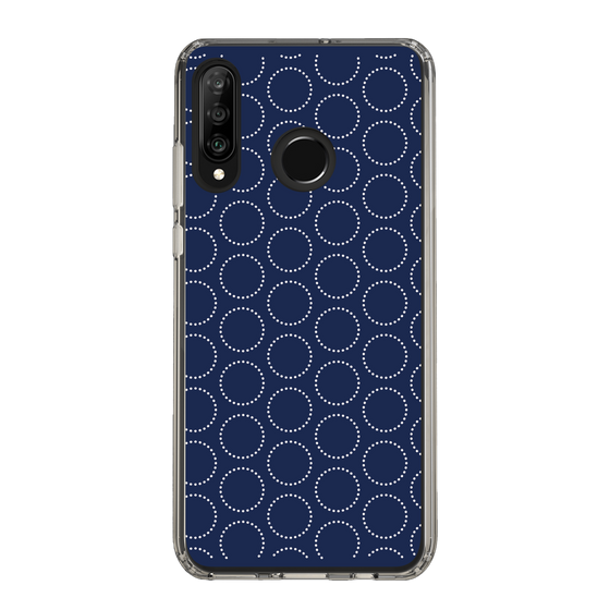 スリムプロテクションケース［ Dot Circle - Navy ］