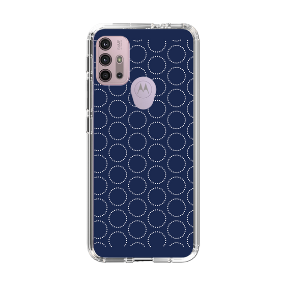 スリムプロテクションケース［ Dot Circle - Navy ］