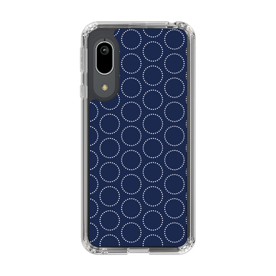 スリムプロテクションケース［ Dot Circle - Navy ］