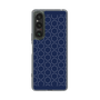 スリムプロテクションケース［ Dot Circle - Navy ］
