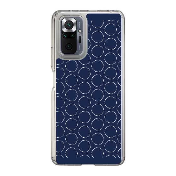 スリムプロテクションケース［ Dot Circle - Navy ］