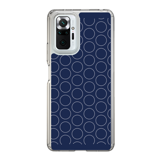 スリムプロテクションケース［ Dot Circle - Navy ］