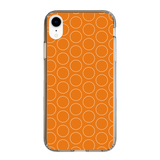 スリムプロテクションケース［ Dot Circle - Orange ］