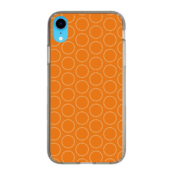 スリムプロテクションケース［ Dot Circle - Orange ］