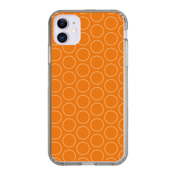 スリムプロテクションケース［ Dot Circle - Orange ］