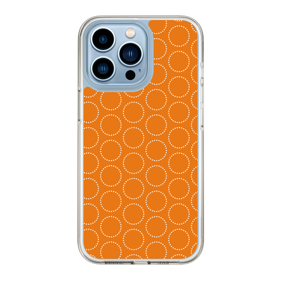 スリムプロテクションケース［ Dot Circle - Orange ］