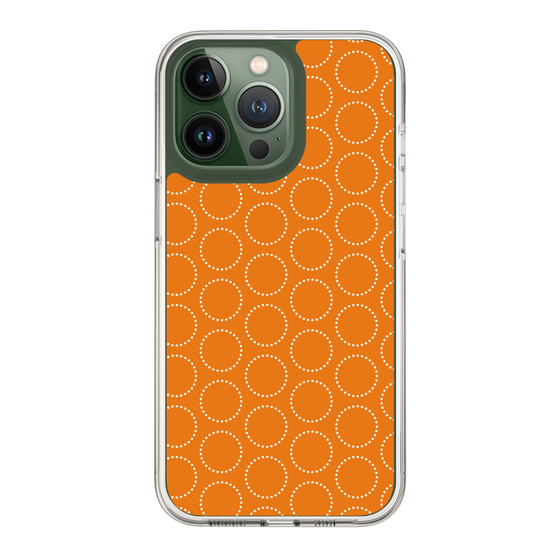 スリムプロテクションケース［ Dot Circle - Orange ］