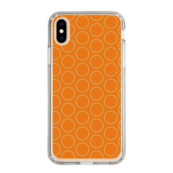 スリムプロテクションケース［ Dot Circle - Orange ］