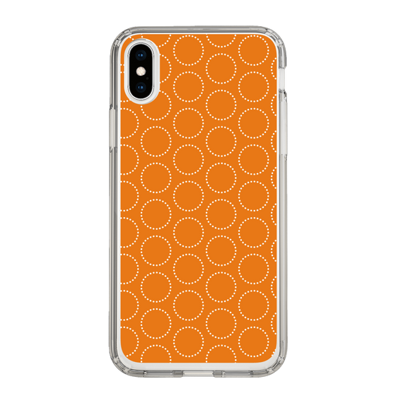 スリムプロテクションケース［ Dot Circle - Orange ］
