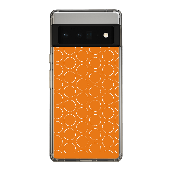 スリムプロテクションケース［ Dot Circle - Orange ］
