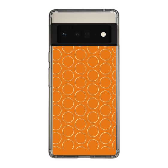 スリムプロテクションケース［ Dot Circle - Orange ］