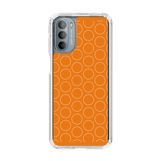 スリムプロテクションケース［ Dot Circle - Orange ］