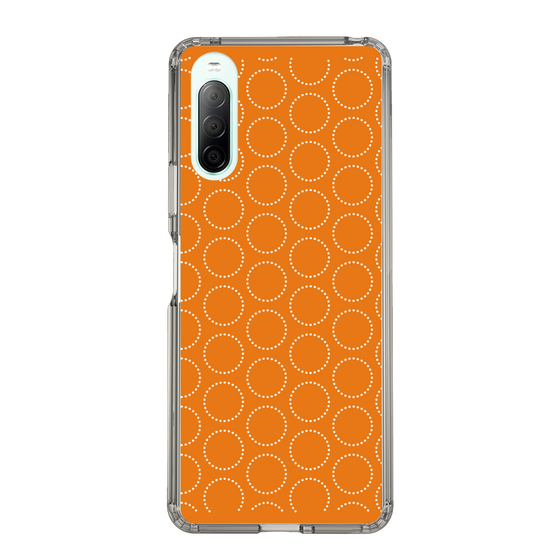 スリムプロテクションケース［ Dot Circle - Orange ］