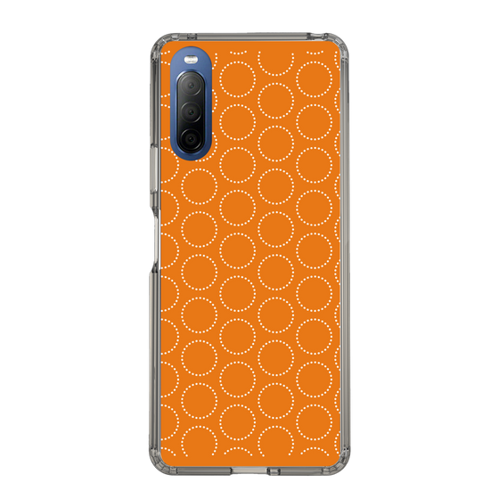 スリムプロテクションケース［ Dot Circle - Orange ］