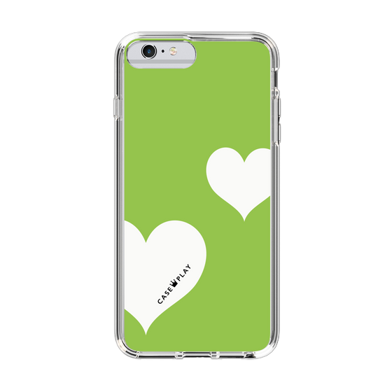 スリムプロテクションケース［ Two Hearts - Green ］